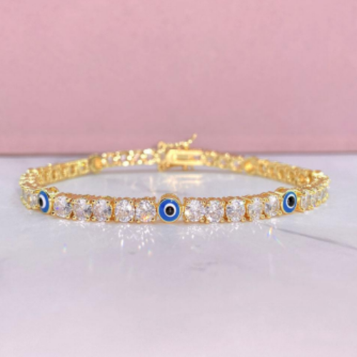 EVIL EYE TENNIS BRACELET