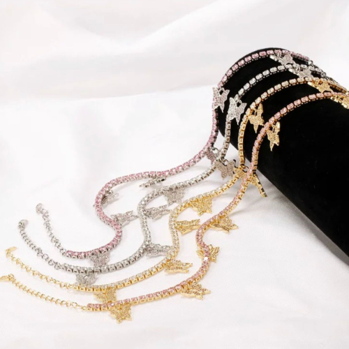 BUTTERFLY TENNIS NECKLACE